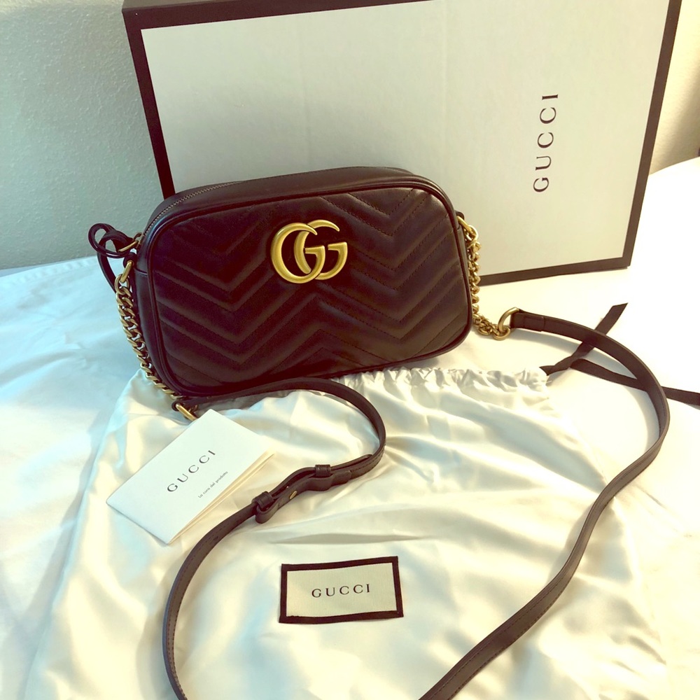 ✅SOLD✅Gucci GG Marmont matelassé shoulder bag
